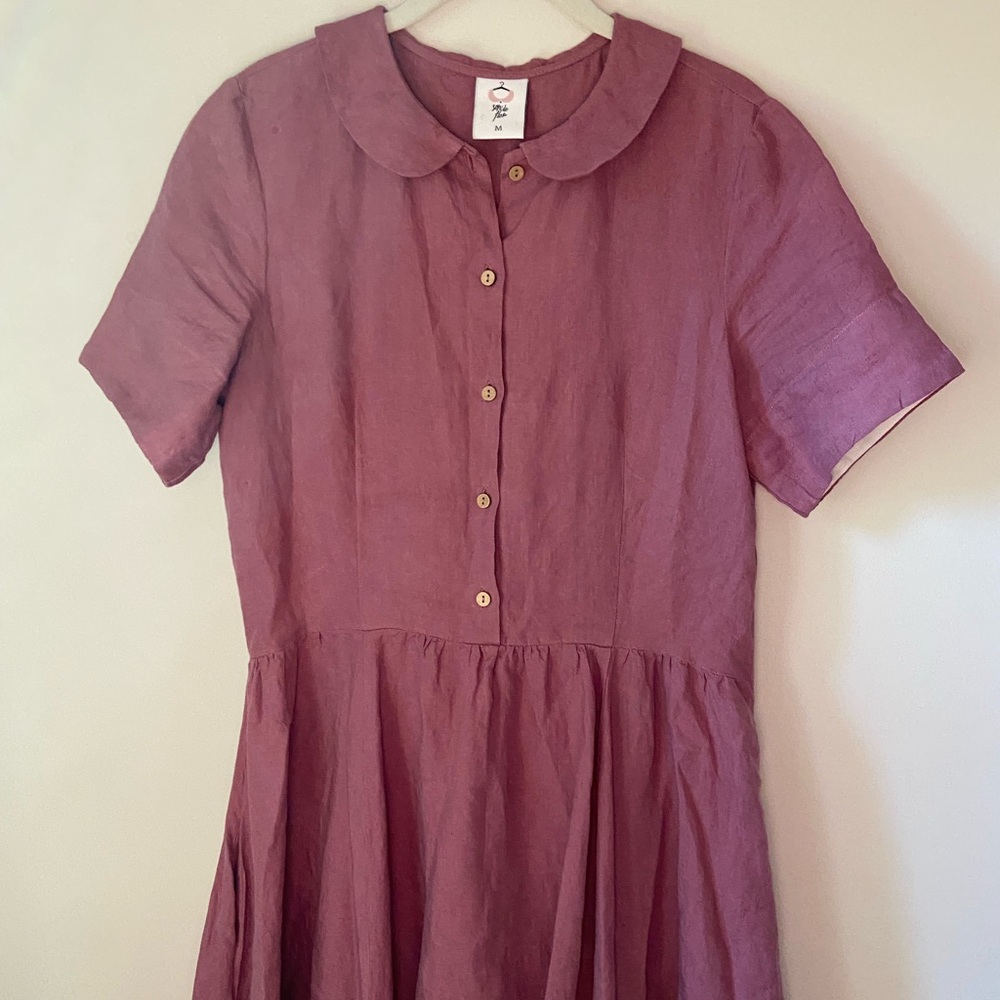 Son De Flor Linen Classic Dress